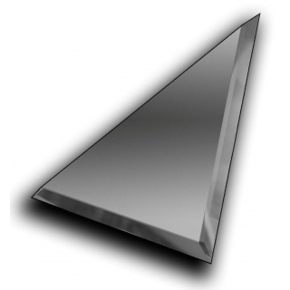 Треугольная Зеркальная Графитовая плитка 300*300 с фацетом 10мм